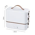 Pikkukuva 2 / 5: Monitoiminen mikroaaltouuni pistokkeellisella sähköisellä ruoanlaittolaatikolla (FW) US Plug Three Layers Of White