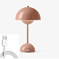 Miniatyrbillede 1 af 5: Led Blomsterpot Bordlampe, moderne Macaron Lampe, Dæmpbar Bordlampe Med 3 Farver [DB] Pink