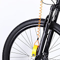 Miniatyrbillede 4 af 5: Skivebremse Lås Påmindelseskabel 120CM Trækbart Ståltråd Lyse Farve Motorcykel Mountainbike Tyverisikring Sikkerhedsskive Lås Advarselstov db red