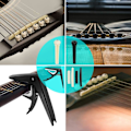 Miniatyrbild 4 av 5: 65-delars Gitarrtillbehörssats med Gitarrsträngar, Stämmare, Capo, Plektrum, Plektrumhållare, Tummefingerplock {Db} As Shown