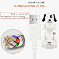 Pikkukuva 2 / 5: USB-kaapeli Hauska Humppaava Koira Latauslaite /12/11 ja Enemmän, Liikkuva Täplikäs Koira Nopea Lataus USB-kaapeli db White