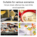 Miniatyrbild 2 av 5: Fondue Ostpinnar Fondue Set För Tillverkare Schweizisk Ost, Fonduegafflar i Rostfritt Stål Marshmallow Ro [db]