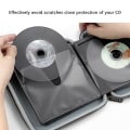 Pikkukuva 4 / 5: Cd-levyjen säilytyskotelo autoon, kotiin, Dvd-levyjen säilytyspussi pelikiekkojen säilytykseen (32 kpl)