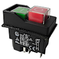 Miniatyrbilde 1 av 5: DB Elektromagnetiske Brytere Trykknappbrytere for Hageverktøy KJD17 220V 5 Pin -Terminaler Black