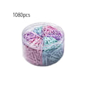 Miniatyrbild 2 av 5: 1080 Pappersklämmor Macaron Färg Palindrom Data Klassificering Med 33mm Pappersklämma Data Klassificat