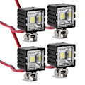 Miniatyrbillede 1 af 5: Injora LED-lys, lyse forlygter, projektør til 1/10 RC Crawler-bil Trx4 Trx6 Axial Scx10 90046 Wraith Rr10 Vs4-10 Redcat Gen8 [DB] Square 4LED