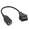 Miniatyrbillede 1 af 5: OBD2 Kabel til Honda 3-polet OBD1 Adapter OBD2 Obdii til Honda 3-polet til 16-polet Stik Kompatibel Di [DB]