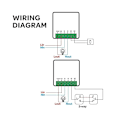 Miniatyrbillede 5 af 5: Smart Switch Wifi Lyskontakt Afbrydermodul Bluetooth Trådløs Fjernbetjening, 1/2 Vejs 16a db