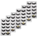 Miniatyrbild 1 av 5: 5-par lösögonfransar - 3D faux mink (G-601) G601 one size