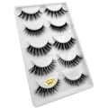 Miniatyrbild 1 av 5: 5-par lösögonfransar - 3D faux mink (G-807) Black one size