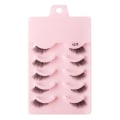 Miniatyrbild 1 av 3: 5-par Cat style Mink ögonfransar - Mink (1011) Black one size