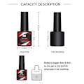 Miniatyrbild 5 av 8: 6 st 8,5 ml Gel Nagellack Set Set # 45 one size