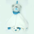Miniatyrbild 1 av 2: Baby fylld MeToYou nallebjörn mjuk handduk leksak snuttefilt White one size