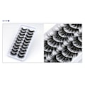 Miniatyrbild 2 av 3: 10-par lösögonfransar - 3D faux mink (3D-149) + Gåva Black one size