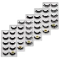 Miniatyrbild 1 av 5: 5-par lösögonfransar - 3D faux mink (G-604) G604 one size