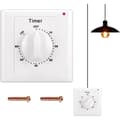 Countdown Switch: 60 Minute Timer Switch with Timer Waterproof Borehole for Installation for Bathroom Fan Lights