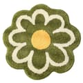 Sød Blomst Badeværelsesmåtte Vandabsorption Blød Rund Plys Måtte til Bruser Badekar Soveværelse Stue