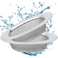 Miniatyrbillede 1 af 5: 2 stk. Afløbsfilter i Rustfrit Stål, Hårfilter til Bruser, Køkkenvask Afløbsbeskyttelse (11,2 cm)