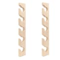 2 Pcs. Hat Rack for Wall Wood Baseball Caps Organizer Wall Mounted Baseball Hat Holder Vertical Hat Racks for Closet JRM