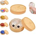 Glittrig stressboll för sensorisk stimulering och stresslindring, elastisk, 1 st i transparent
