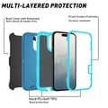 Miniatyrbild 4 av 5: For iPhone 16 Detachable Shell PC+TPU Phone Case with Back Clip Stand Multicolor