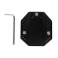 Motorcycle Side Stand Plate Pad High Strength Kickstand Pad Plate Support Accessories Black
