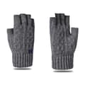Men's Wool Knitted Fingerless Gloves Ragg
