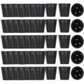 500 pcs Plastic Pots for Seedling Cultivation (8 cm x 8 cm)