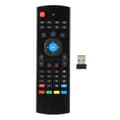 Double-sided Air Mouse Motion-Sensitive Remote Control 2.4G Wireless Keyboard for Computer Black
