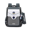 Children's Backpack, Waterproof School Bag with Back Support for Boys and Girls Grey
