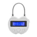 Smart tidslås LCD-skjerm Tidslås Multifunksjonell Elektronisk Timer, Vanntett USB Oppladbar Midlertidig Timer Hengelås