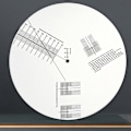 Miniatyrbild 1 av 5: Anti-sliding Record Pickup Kalibreringsplatta Avståndsmätare White