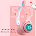 Miniatyrbild 5 av 8: Hopfällbara Hörlurar Bluetooth-kompatibelt Headset Trådlös Hörlur White
