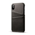 Miniatyrbillede 3 af 3: Iphone X/XS beskyttende etui i læder med plads til kort - Mastercard Sort  iPhone X/XS