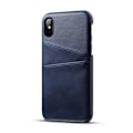 Pikkukuva 3 / 3: Iphone X/XS skydd skal fodral skinn läder kort visa mastercard - Sininen iPhone X/XS