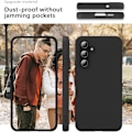 Pikkukuva 6 / 6: Samsung Galaxy A15/A25/A55/A05s puhelintappi silikon / TPU - PUNAINEN Samsung A55