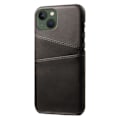 Miniatyrbillede 2 af 8: Kortholder til iPhone 15 cover mobilcover udskæring til oplader hovedtelefoner - Sort iPhone 15