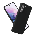 Pikkukuva 3 / 11: Silikon TPU skal Samsung S22 fodral mobilskal skärmskydd svart - Black Galaxy S22 5G