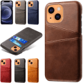 Pikkukuva 5 / 11: iPhone 13 mini -kotelo korttipidikkeellä - Light brown / beige