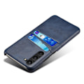 Miniatyrbillede 5 af 9: Kortholder Samsung S24 cover mobilcover hul til oplader og høretelefoner - Grå Samsung Galaxy S24