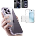 Miniatyrbillede 1 af 11: Army V3 iPhone 16 Pro/ProMax/Plus skal etui skærmbeskyttelse - VÆLG: TRANSPARENT iPhone 16 Pro Max
