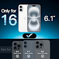 Miniatyrbillede 2 af 11: 3-pak iPhone 16 Skærmbeskytter Hærdet Glas Premium gennemsigtig