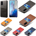 Miniatyrbillede 1 af 7: Samsung S20 beskyttende etui cover læder kort vis amex mastercard - Blå S20