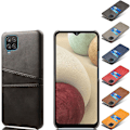 Miniatyrbillede 1 af 4: Kortholder Samsung A12 cover mobilcover hul til oplader hovedtelefoner - Sort Samsung Galaxy A12