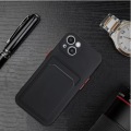 Miniatyrbillede 7 af 11: Sort kortholder etui til Iphone 14/13/12/11/xs/xr/SE/8/7/6 - Black Iphone 6