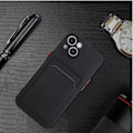 Miniatyrbillede 7 af 11: Sort kortholder etui til Iphone 14/13/12/11/xs/xr/SE/8/7/6 - Black Iphone 6s