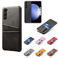 Miniatyrbillede 1 af 9: Kortholder Samsung S23 FE cover mobilcover hul til oplader hovedtelefoner - Sort Samsung Galaxy S23 FE
