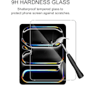 Miniatyrbillede 7 af 7: iPad Pro 13 tommer M4 2024 skærmbeskytter hærdet glas 9H gennemsigtig  