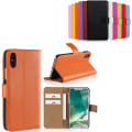 Pikkukuva 3 / 3: iPhone X/XS lompakkokotelo lompakko kotelo kuori suoja oranssi - Oranssi iPhone X/XS