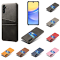 Pikkukuva 1 / 11: Korttitasku Samsung Galaxy A15 -kotelo, latausjohto, kuulokkeet Vaaleanpunainen Samsung A15